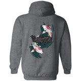 Koi Zip Up Hooded Sweatshirt