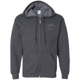 Kanji Zip Up Hooded Sweatshirt